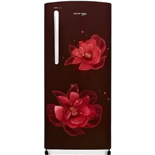 Voltas Beko RDC215C 183L Direct Cool Single Door Refrigerator with Fresh Box Technology, Chiller Zone & Toughened Glass Shelves – 3-Star (Fressia Wine)