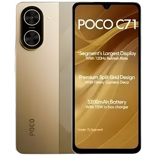 Poco C71 (Desert Gold, 64 GB) (4 GB RAM)