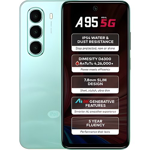 itel A95 5G (Wave Green, 128 GB) (4 GB RAM)