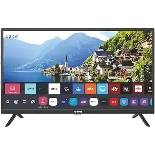 T-Series 80 cm (32 inch) HD Ready LED Smart Android TV (32TWO 300H) WebOS, Black