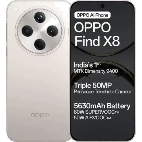 Oppo Find X8 256 GB, 12 GB RAM, Star Grey, Mobile Phone