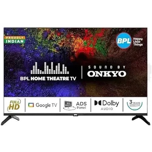 BPL 109 Cm (43 Inches) FHD Onkyo Home Theatre Smart LED Google TV, 43F-E5340 (ADS Panel,Bezel Less Display,Sound by Onkyo & Dolby Audio)