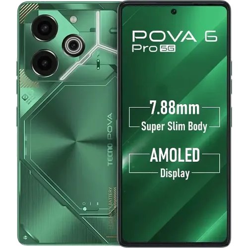 Tecno Pova 6 Pro (Comet Green, 256 GB) (12 GB RAM)