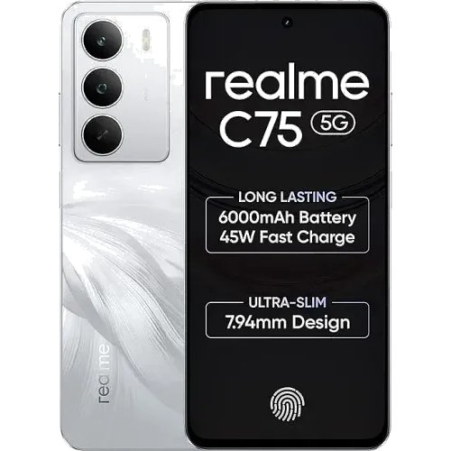 Realme C75 5G (4GB RAM, 128GB, Lily White)