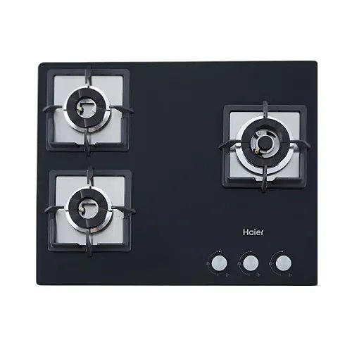 Haier HIC-Q563SGB:Build In Hob, 65 cm 3 Burner – Hybrid Hob