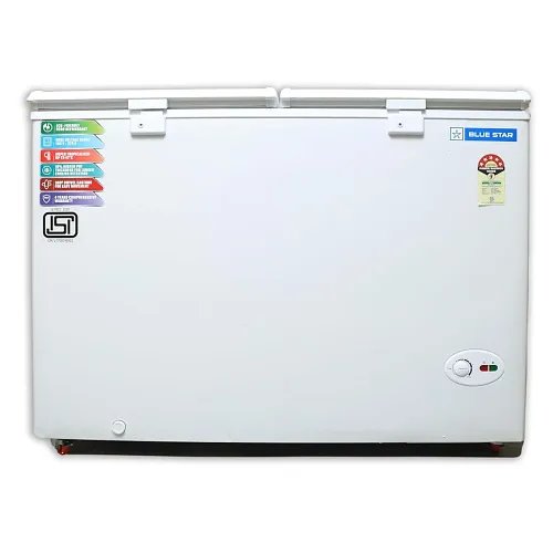 Blue Star CF5-330NEWY 300 liters Double Door Deep Freezer (310 Liter, White, 5-Star)