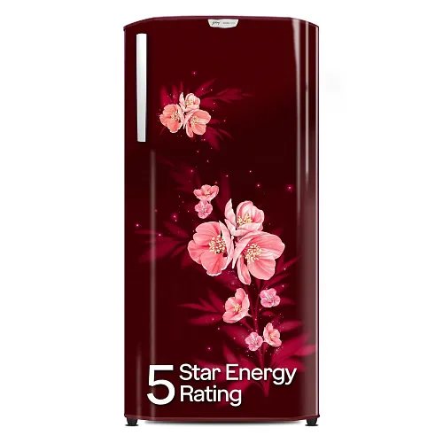 Godrej 180 L 5 Star Turbo Cooling Technology, 24 Days Farm Freshness Direct Cool Single Door Refrigerator (RD EDGENEO 207E THF MP WN, Maple Wine)