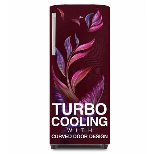 Godrej 238 L 3 Star Turbo Cooling Technology Ensuring Faster Cooling Direct Cool Single Door Refrigerator With Advanced Inverter Technology (RD EMARVEL 260C THI FU WN, Fusion Wine)