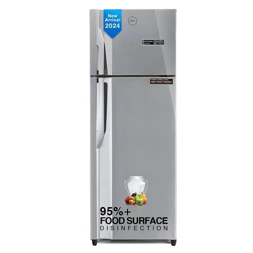 Godrej 330 L 2 Star Fully Convertible 4-In-1, Nano Shield Technology, Inverter Frost Free Double Door Refrigerator (RT EONVIBE 366B HCIT ST RH, Steel Rush)