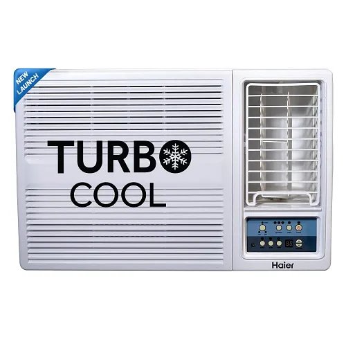 Haier 1.5 Ton 3 Star Fix Speed Side Flow Window AC (Copper, Turbo Mode, Anti Bacterial Filter, Cools at 54°C Temp, Long Air Throw - HWU18F-AOW3BN-FS)