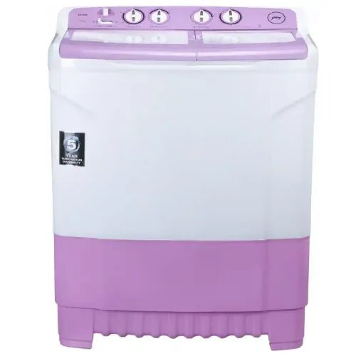 Godrej 8 kg Semi Automatic Top Load Washing Machine White, Purple (WS Edge 8.0 TB3 M LVDR)