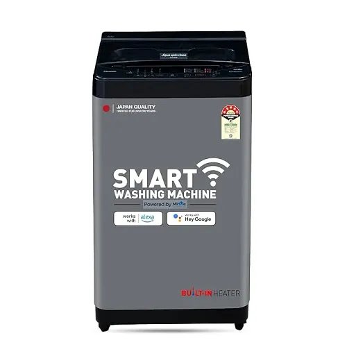 Panasonic 8 Kg Front Panel Top Load Washing Machine (NA-F80C2CRB ,Charcoal Inox Grey)